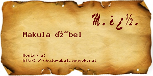 Makula Ábel névjegykártya